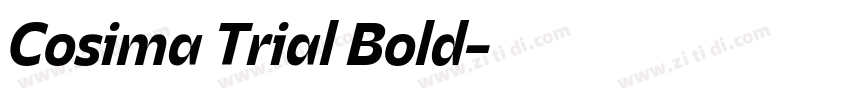 Cosima Trial Bold字体转换